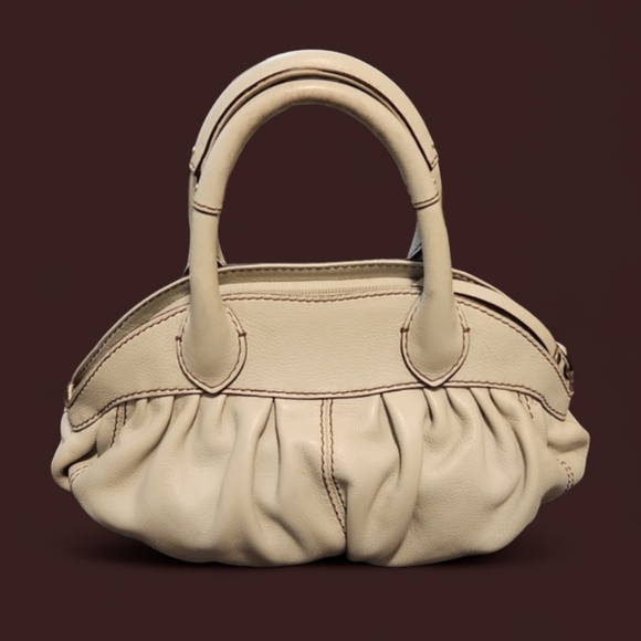 Lancel Gousset Leather Handbag - Picture 2 of 6